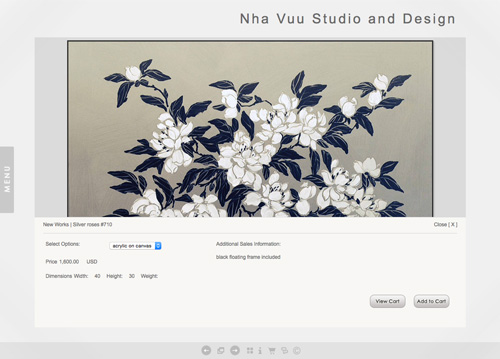 Online Sales with a Portfolio Website
